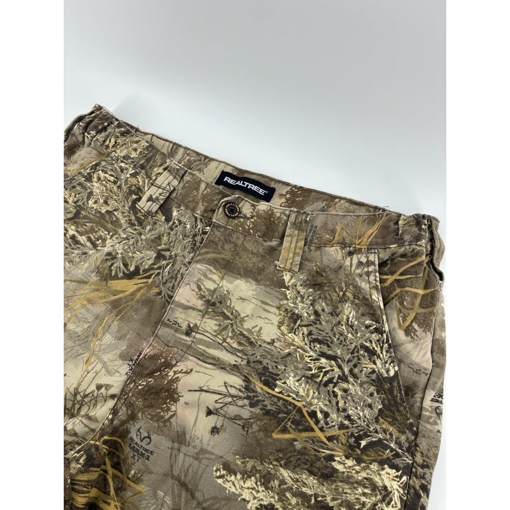 Realtree MAX-1 XT Camo Cargo Pants Mens 32-34 M Hunting Fishing Outdoor Brown